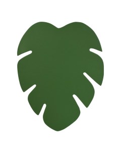 Салфетка сервировочная Геометрия Монстера ПВХ 45x35 5 см зеленая Marmiton