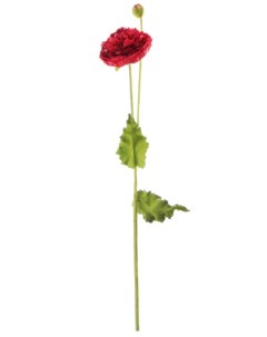 Искусственный цветок Мак красный Most flowers