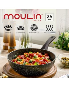 Сковорода глубокая Brown BS 28 DI CN 28 см индукция Moulin villa