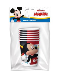 Набор бумажных стаканов Mickey Mouse 3D 250 мл 6 штук Nd play