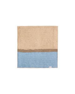 Мягкий коврик Naturel для ванной комнаты 70х70 см цвет бежевый и голубой Moroshka