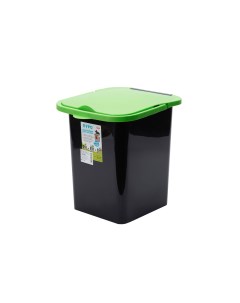 Контейнер для мусора ПУРО 18 л Ярко зеленый М 2475 Idea