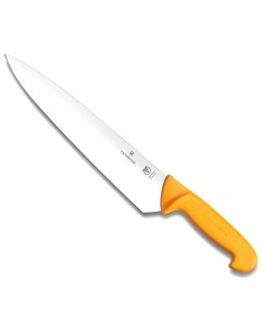 Нож для разделки мяса лезвие прямое 26 см оранжевый Victorinox