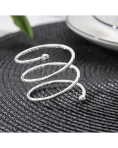 Кольцо для салфеток Спираль d 4 5 см цвет серебряный Nobrand