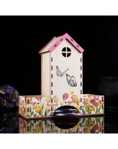 Чайный домик Домик для бабочек 20х20х8 см Дарим красиво