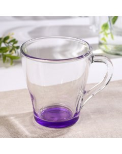 Кружка Джем 250 мл цвет фиолетовый Gidglass