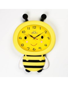 Часы настенные серия Детские Пчёлка плавный ход АА 37 x 27 5 см Соломон