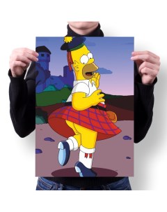 Плакат А4 Принт Simpsons Симпсоны 7 Migom