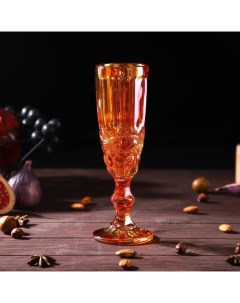 Бокал для шампанского Ла Манш 160 мл 7x20 см цвет янтарный Magistro