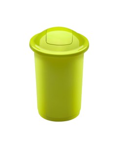 Контейнер для мусора 50 л Top bin зелёный с плавающей крышкой Plafor