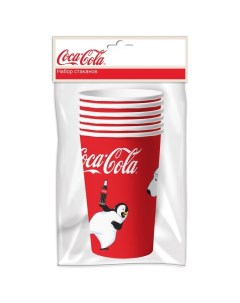 Стакан бумажный Coca Cola Мишки 1 330 мл 6 шт Nd play
