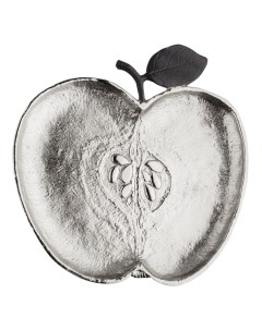 Блюдо яблоко Яблоко 25 см серебристое Michael aram
