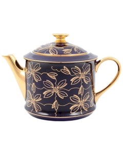 Заварочный чайник 400 мл Виндзор Золотые цветы фиолет 147228 Leander