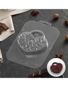 Форма для шоколада и конфет Замочек 11 7х11 7х1 8 см прозрачный Sima-land