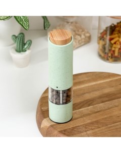 Мельница для специй Soft bamboo керамический механизм зеленый Nobrand