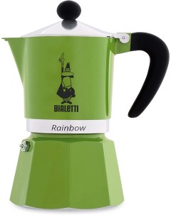 Гейзерная кофеварка Bialetti RAINBOW 4972 120мл зеленая Nobrand