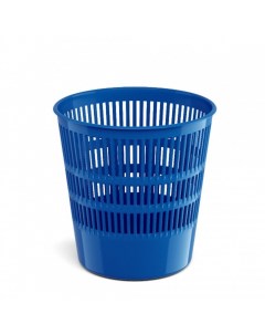 Корзина для бумаг и мусора Vivid 12 литров пластик сетчатая синяя Erich krause