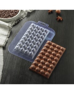 Форма для шоколада и конфет Шоколадная Массажка 16 5х8 5х1 6 см прозрачный Sima-land