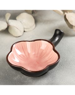 Соусник керамический Таллула 15х10 см розовый Nobrand