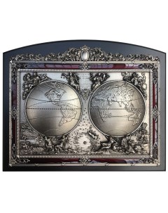 Картина из металла Карта мира Подарки от михалыча