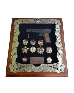 Панно с пистолетом ТТ и наградами СССР Подарки от михалыча