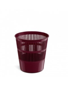 Корзина для бумаг и мусора Marsala 9 литров пластик сетчатая рубиновая Erich krause