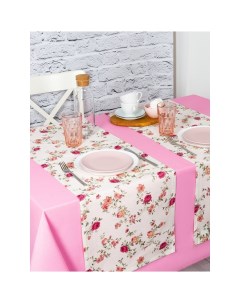 Дорожки скатерти кухонные на стол комплект 2 шт 40х140см коллекция Мелкий цветоч Altali