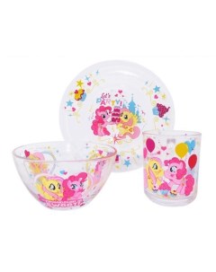 Набор детской посуды 3 предмета My Little Pony MLPS3G 1 Nobrand