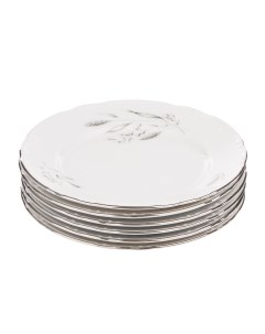 Тарелка десертная декор серебряные колосья 17 см Thun