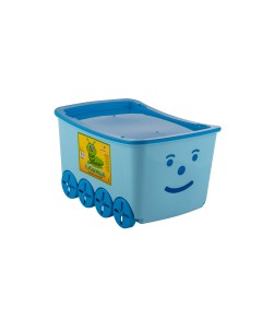 Контейнер для игрушек Гусеница голубой ЭП 965706 Элластик пласт