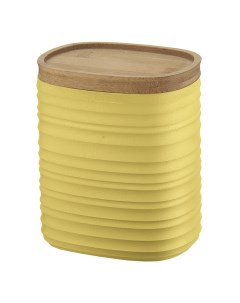 Емкость для хранения с бамбуковой крышкой tierra 1 л желтая Guzzini Fratelli guzzini