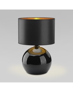 Настольная лампа с тканевым абажуром 5081 Palla черная E27 Tk lighting