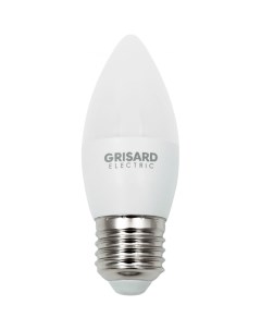 Лампа светодиодная свеча C35 Е27 7Вт 4000К 220В 10шт GRE 002 0042 Grisard electric