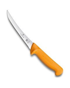 Нож обвалочны лезвие 16 см изогнутое жёлтый Victorinox