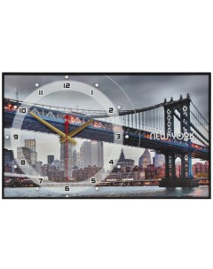 Часы серия Город Бруклинский Мост 37х60 см Timebox