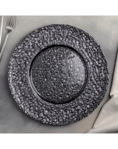 Тарелка подстановочная Кринкл d 33 см цвет серый Magistro