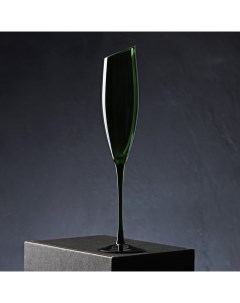 Бокал для шампанского Иллюзия 160 мл 5 5x27 5 см цвет зелёный Magistro