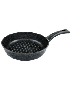Сковорода для гриля Черный гранит 24 см черный 528455 Нева-металл
