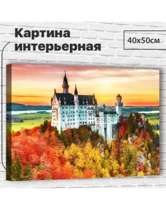 Картина 40х50 см Замок XL0016 с креплениями Добродаров