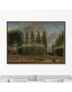 Репродукция картины на холсте A Formal Garden 1766г Размер картины 75х105см Картины в квартиру