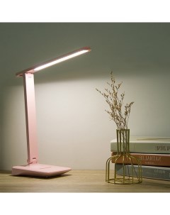 Настольная светодиодная лампа сенсорное включение Розовый Nobrand