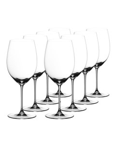 Набор из 8 ми хрустальных бокалов для красного вина Cabernet Merlot 625 мл серия Veritas R Riedel