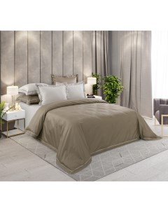 Комплект постельного белья Ритм 2 спальный хлопок коричневый Текс-дизайн