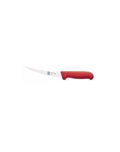 Нож обвалочный 150 290 мм изогнутый узкое жесткое лезвие красный Poly 1 шт Icel