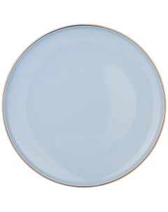 Набор из 4 штук Тарелка обеденная Solo 26 5см бледно голубой 577 159_ Bronco