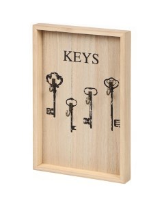 Ключница Ключ от всех дверей 20х30х3 см 4 крючка Y4 3470 Nobrand