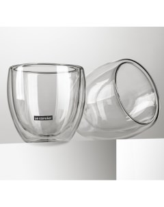Набор из 2 х стаканов с двойными стенками DG101 250 250 мл х 2 шт Lecafeier