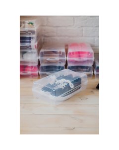 Короб для хранения обуви Реноме 32x19x10 5 см цвет прозрачный Idea