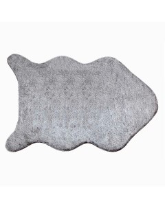Ковер коврик меxовой прикроватный на пол спальню детскую гостиную Atlas 70x105 серый Arya
