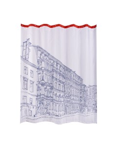 Занавеска штора ProPiter для ванной тканевая 180х200 см цвет белый Moroshka